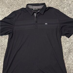 Travis Mathew Men's Black Golf Polo Shirt Large item0017